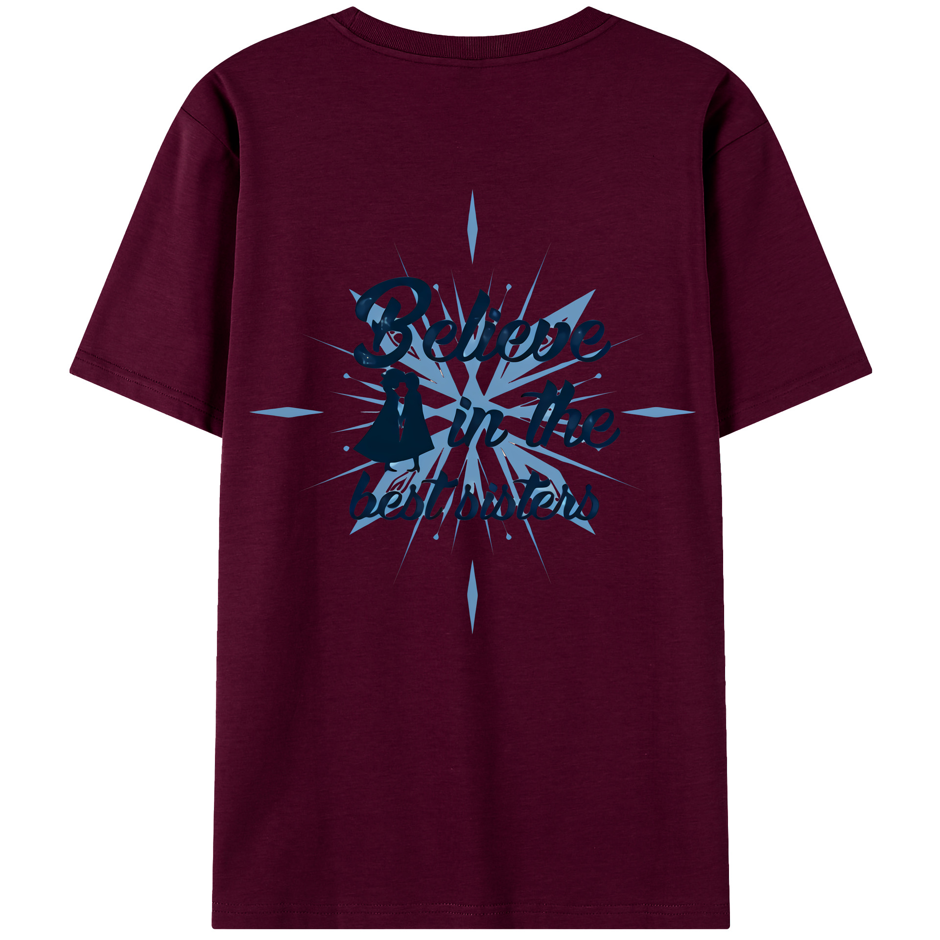 （画像用） アナと雪の女王 アンナ エルサ Frozen Anna Elsa レディース半袖Tシャツ(バックプリント)